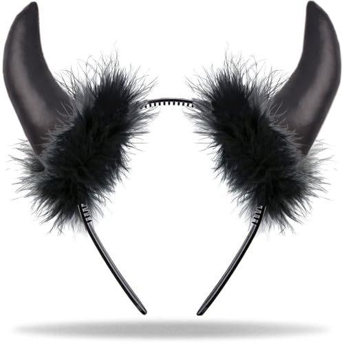 Hatstar Teufelshörner Haarreif schwarz | Teufelsohren Devil Ears | Accessoire für Damen & Herren | Deko zu Halloween, Fasching, Karneval & Maleficent Kostüm Party Hatstar Teufelshörner Haarreif schwarz | Teufelsohren Devil Ears | Accessoire für Damen & Herren | Deko zu Halloween, Fasching, Karneval & Maleficent Kostüm Party von Hatstar