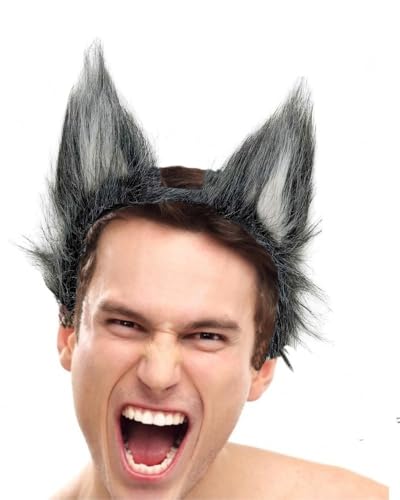 Hatstar Wolf Ohren | Wolfs Ears Haarreif | Werwolf Kopfschmuck für Damen, Herren & Kinder | Kostüm Haarschmuck Deko Accessoire zu Halloween, Karneval & Fasching Hatstar Wolf Ohren | Wolfs Ears Haarreif | Werwolf Kopfschmuck für Damen, Herren & Kinder | Kostüm Haarschmuck Deko Accessoire zu Halloween, Karneval & Fasching von Hatstar