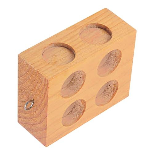 2/6 Löcher Reibungsblock Physik Experimentiergeräte Holzblock mit Haken Lehrinstrumente für pädagogische Nutzung von Hattba