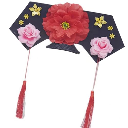 Antiker chinesischer Kostüm-Hut mit Blume, Vintage-Stil, Hochzeit, Haarband, Mottoparty, Versammlungshut, Bühnenauftritte, Requisiten Antiker chinesischer Kostüm-Hut mit Blume, Vintage-Stil, Hochzeit, Haarband, Mottoparty, Versammlungshut, Bühnenauftritte, Requisiten von Hattba