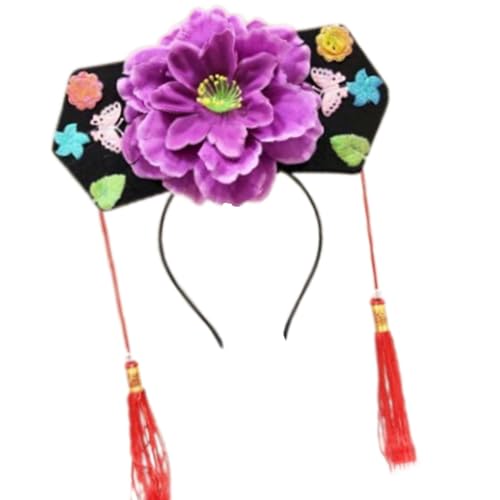 Chinesische Prinzessinnen-Haarbänder, traditionelles Stirnband, Prinzessinnen-Kopfschmuck, Kostüm, chinesische Prinzessin, Qitou mit Blume Chinesische Prinzessinnen-Haarbänder, traditionelles Stirnband, Prinzessinnen-Kopfschmuck, Kostüm, chinesische Prinzessin, Qitou mit Blume von Hattba