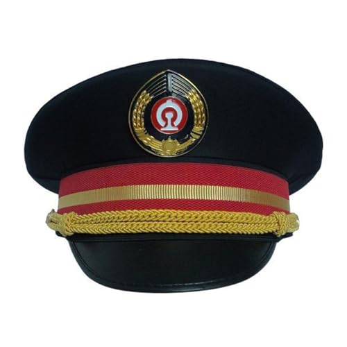 Eisenbahnkapitän Hut für Kinder Erwachsene Eisenbahnparty Cosplay Kostüm Requisiten Zug Kapitän Hut für Halloween Party Eisenbahn Caps Herren von Hattba