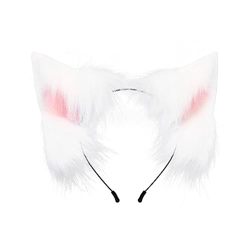 Haarreifen in Cartoon-Ohrform, Plüsch, Karneval, Party, Kopfschmuck, buntes Haarband, Cosplay, Party, Requisiten, Unisex, niedlich, Cosplay-Kostüme für Damen, freche Anime-Kostüme für Kinder von Hattba