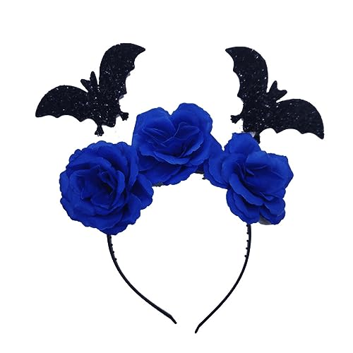 Halloween-Themen-Haarband, Tag der Toten, Fledermaus-Blume, Haarband, Cosplay-Kostüm, Kopfbedeckung für Erwachsene, Kinder, Bühnenrequisite, Kopfbedeckung, Fledermaus-Kostüm, Zubehör, Halloween-Party Halloween-Themen-Haarband, Tag der Toten, Fledermaus-Blume, Haarband, Cosplay-Kostüm, Kopfbedeckung für Erwachsene, Kinder, Bühnenrequisite, Kopfbedeckung, Fledermaus-Kostüm, Zubehör, Halloween-Party von Hattba
