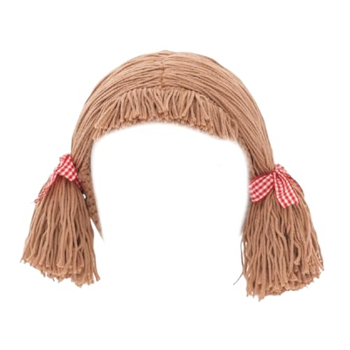 Handgefertigter Kinder-Toupet-Hut für Winterwärme und Charme, Mittelteil, Zopf, Haarteil, Haube, Mützen, Cosplay, Kopfbedeckung Handgefertigter Kinder-Toupet-Hut für Winterwärme und Charme, Mittelteil, Zopf, Haarteil, Haube, Mützen, Cosplay, Kopfbedeckung von Hattba