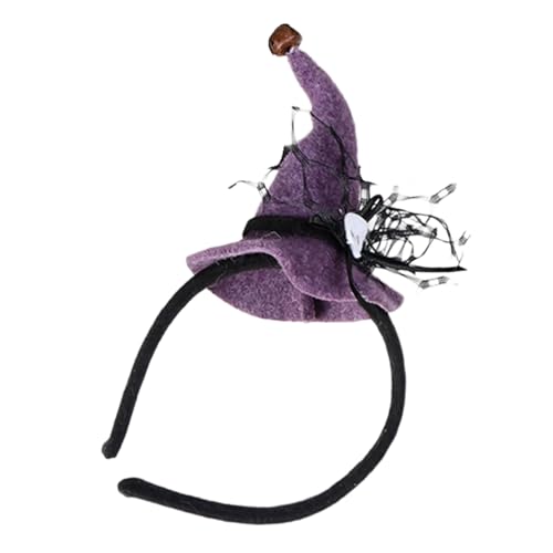 Hexenhut-Stirnbänder, einzigartiges Halloween-Kostüm-Zubehör für Familienfeste, Kinder, Frauen, Kopfbedeckung, Cosplay-Party Hexenhut-Stirnbänder, einzigartiges Halloween-Kostüm-Zubehör für Familienfeste, Kinder, Frauen, Kopfbedeckung, Cosplay-Party von Hattba