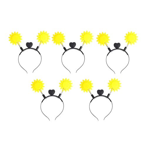 Leuchtende Sonnenblumen, Kopfschmuck, Abschlussbälle, Geburtstag, lustige Kopfbedeckung, Blume, leuchtende festliche Haar-Kopfbedeckung Leuchtende Sonnenblumen, Kopfschmuck, Abschlussbälle, Geburtstag, lustige Kopfbedeckung, Blume, leuchtende festliche Haar-Kopfbedeckung von Hattba