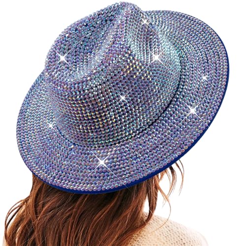 Lustige Partyhüte, Cowboyhut, Westernhut, Damen, Erwachsene, Cowboy-Giltter, Strasssteine, Disco-Kostüm, Zubehör, breite Krempe, Hüte für Damen Lustige Partyhüte, Cowboyhut, Westernhut, Damen, Erwachsene, Cowboy-Giltter, Strasssteine, Disco-Kostüm, Zubehör, breite Krempe, Hüte für Damen von Hattba