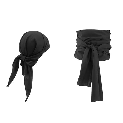 Piraten-Kopfbedeckung, Piraten-Halstuch, Bandana und Schärpe, Gürtel für Halloween, Piraten-Thema, Foto-Requisiten, Zubehör Piraten-Kopfbedeckung, Piraten-Halstuch, Bandana und Schärpe, Gürtel für Halloween, Piraten-Thema, Foto-Requisiten, Zubehör von Hattba