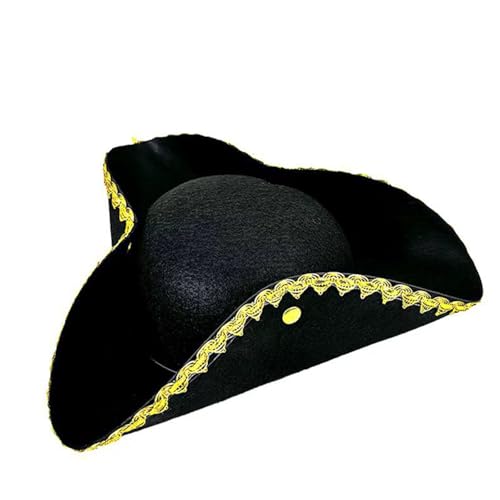 Piratenhut für Rollenspiele, festliche Piratenhut, Bühnenauftritte, luxuriöser Hut für Bühnenauftritte und Cosplay Piratenhut für Rollenspiele, festliche Piratenhut, Bühnenauftritte, luxuriöser Hut für Bühnenauftritte und Cosplay von Hattba