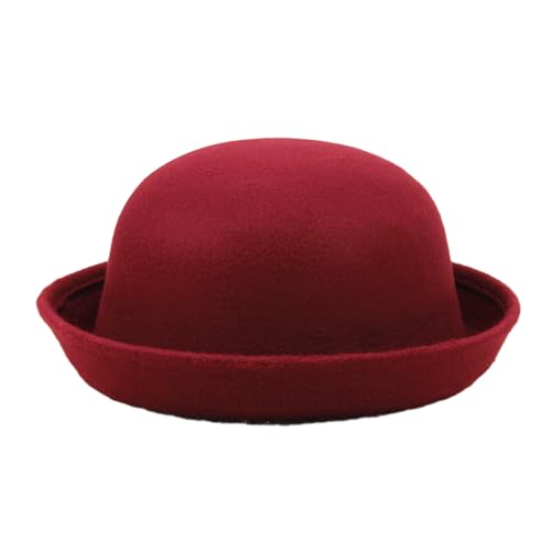 Schwarzer Partyhut für Kinder, Magier, Derby, kurze Krempe, Fedora-Oberteil für Verkleidungen und viktorianische Kostümpartys, Zylinderhüte für Kinder von Hattba