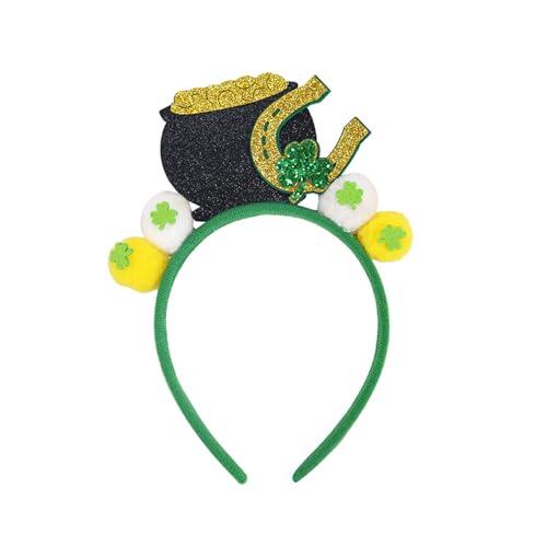 StPatricks Haarreif für Erwachsene und Kinder, alle Altersgruppen, rutschfestes Kleeblatt-Stirnband, glitzernde Kleeblatt-Haarreifen für Partys StPatricks Haarreif für Erwachsene und Kinder, alle Altersgruppen, rutschfestes Kleeblatt-Stirnband, glitzernde Kleeblatt-Haarreifen für Partys von Hattba