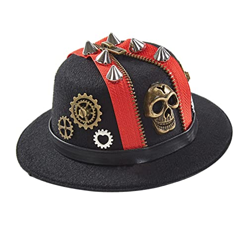 Steampunk Zylinderhut Steampunk Bowler Hut Zeitreisender Gay Halloween Zubehör Zeitreisender von Hattba