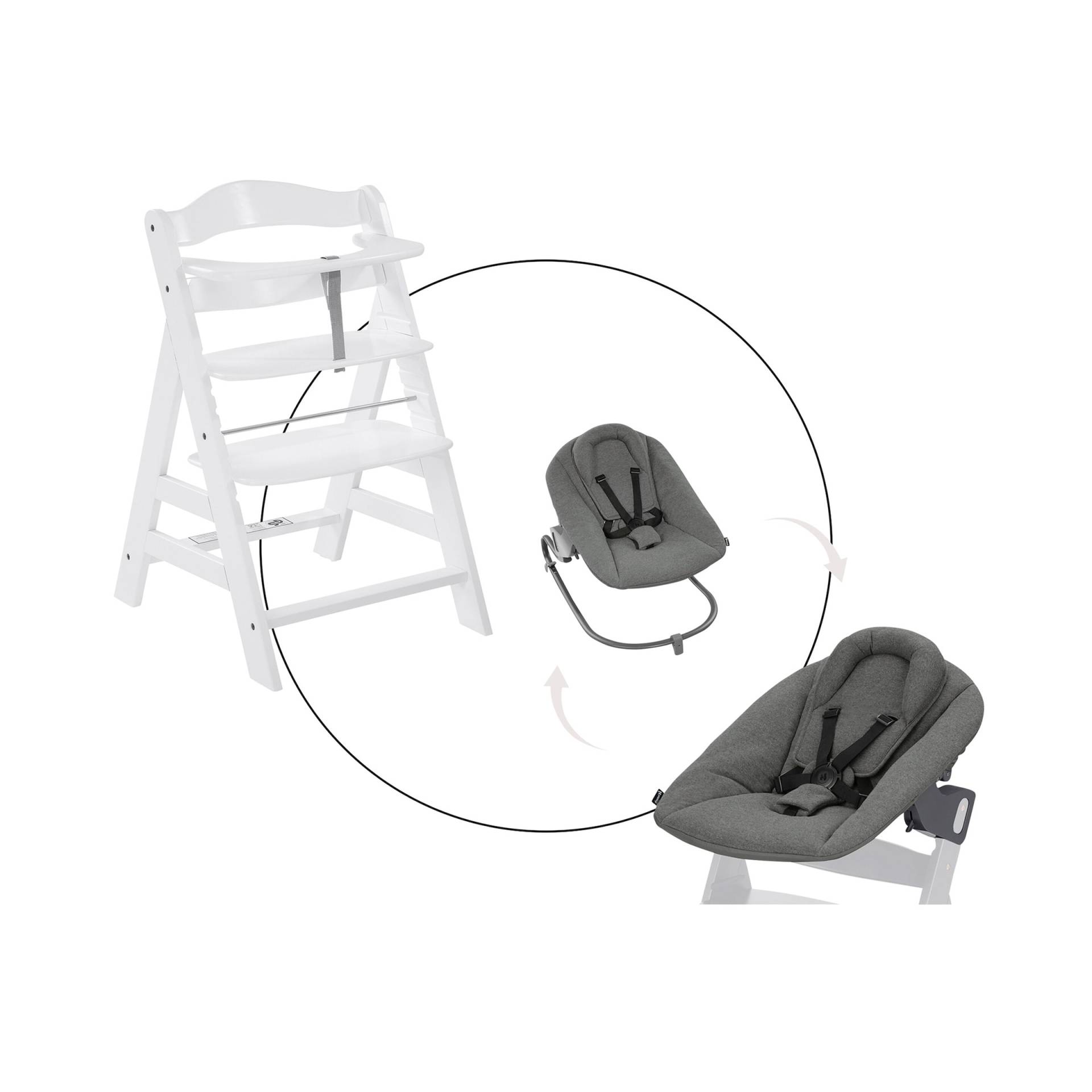 Hauck Bundle Hochstuhl Alpha+ inkl. Alpha Bouncer Premium Hauck Bundle Hochstuhl Alpha+ inkl. Alpha Bouncer Premium von Hauck