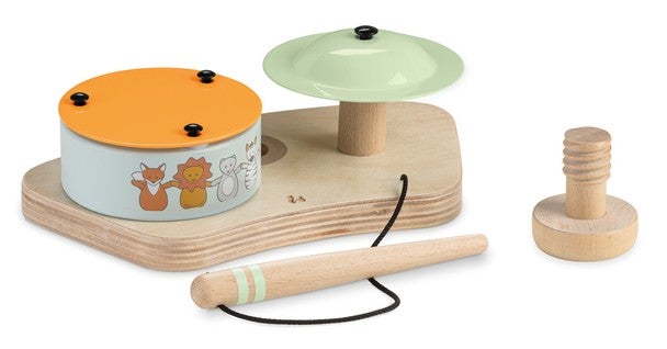 Hauck Play Drums S Aktivitätsspielzeug für Spieltablett, Animals von Hauck