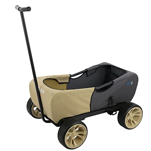hauck Bollerwagen für 2 Kinder Eco Mobil ab 2 Jahren bis 50 kg, mit Sitzpolster & Dach, EVA Reifen, Feststellbremse, Abnehmbare Deichsel, Rutschfeste Griffe, Klappbar (Safari) hauck Bollerwagen für 2 Kinder Eco Mobil ab 2 Jahren bis 50 kg, mit Sitzpolster & Dach, EVA Reifen, Feststellbremse, Abnehmbare Deichsel, Rutschfeste Griffe, Klappbar (Safari) von hauck