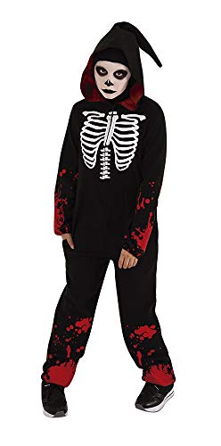 Rubies S8530-M Esqueleto Kigu Bloody Skeleton Inf Kostüm, Unisex Kinder, Schwarz, M von Rubies