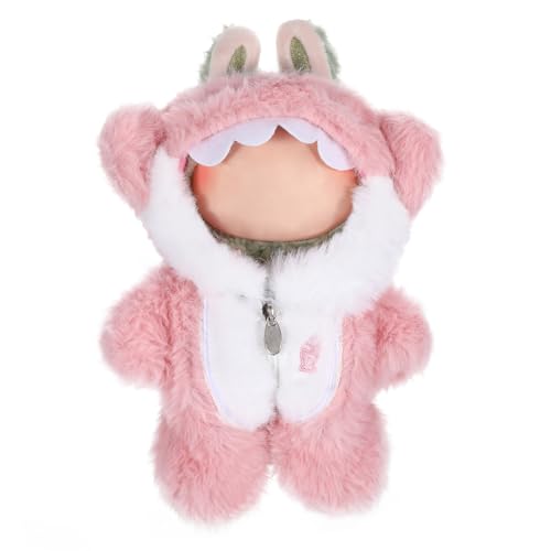 Puppenkleidung Outfit für Puppe Kleidung, ​​Clothing für Puppe​​, ​​Pinke Haikostüm Puppe​​ ​​Bekleidungs Zubehör​​ für 17cm Puppen (14-17cm/5.51-6.7inch), Weiches Stoffdesign (Enthält Keine Puppen) von Hauojaus