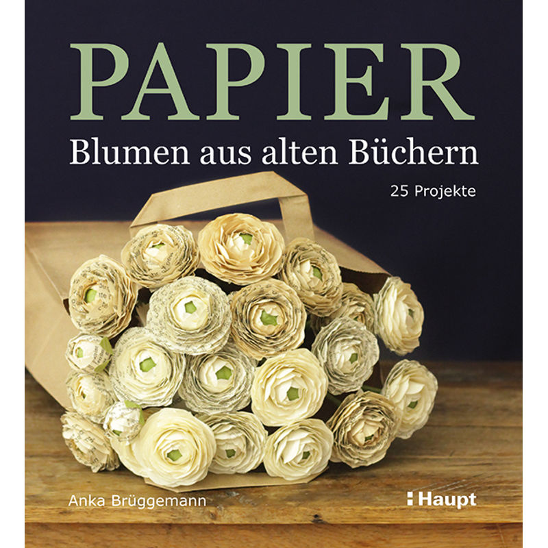 Papier - Blumen aus alten Büchern von Haupt