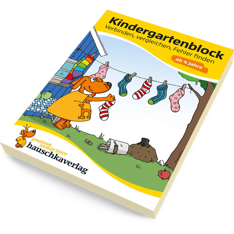 Kindergartenblock ab 4 Jahre - Verbinden, vergleichen, Fehler finden von Hauschka
