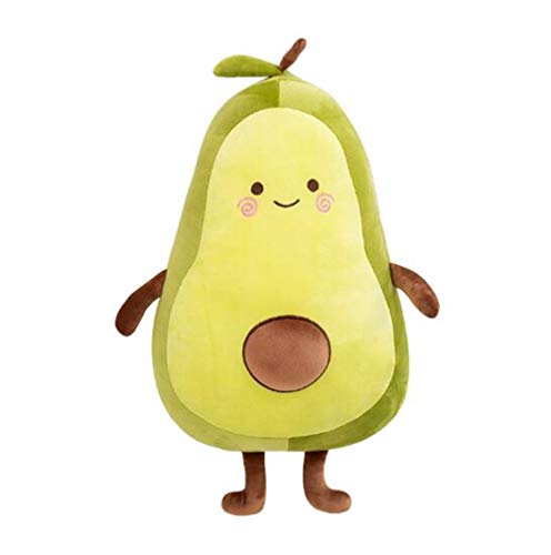 Hava Kolari Plüschtier Weiches PlüschKissen Kuscheltier Plüsch Qualität Avocado Kissen Puppe Rundkissen Dekoration für Schlafzimmer Wohnzimmer (90cm) (65cm) von Hava Kolari