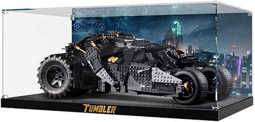 Havefun Acryl Vitrine Kompatibel Mit Lego 76240 DC Batman Batmobile Tumbler, Schaukasten Showcase Staubdichte Display Case für Lego 76240 - Nicht Enthalten Modellbausatz von Havefun