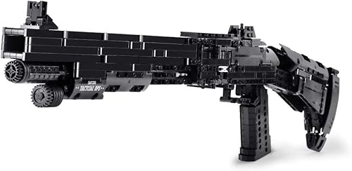 Havefun Technik Schießwaffe Bausteine, Technik Benelli M4 Super 90 Schrotflinte Bausatz Modell mit Schussfunktion, 1061+ Klemmbausteine Gewehr Waffen Bauset Konstruktionspielzeug Kompatibel mit Lego von Havefun