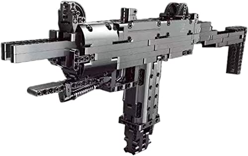 Havefun Technik Schießwaffe Bausteine, Technik Mini Uzi Maschinenpistole Bausatz Modell mit Schussfunktion, 796 Klemmbausteine Gewehr Waffen Bauset Konstruktionspielzeug Kompatibel mit Lego Technic von Havefun
