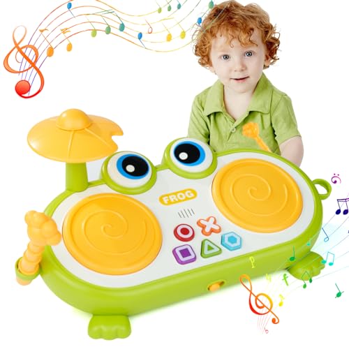 Hawthyhome Musikinstrumente für Kinder, musikinstrumente für Kinder ab 1 Jahr Musikspielzeug Trommel Kinder Baby Musikspielzeug Kinderspielzeug ab 1 Jahr Geschenke mädchen Jungen von Hawthyhome