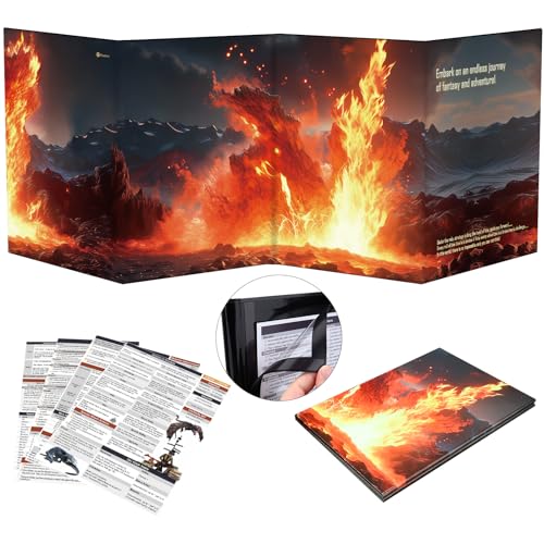 Haxtec DND DM Screen, Dungeons and Dragons Master Screen, Four-Panel with Magnetic Pockets DM Screen for Board Games Masters, TTRPG Accessories D&D Gifts for DM Dungeons Masters Haxtec DND DM Screen, Dungeons and Dragons Master Screen, Four-Panel with Magnetic Pockets DM Screen for Board Games Masters, TTRPG Accessories D&D Gifts for DM Dungeons Masters von Haxtec