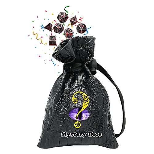 Haxtec Mystery Würfel Tasche mit Metall Würfel Set Drachenauge Würfel Tasche Kordelzug PU Leder Würfel Halten D&D Würfel Dungeons und Drachen Zubehör DND Geschenke Haxtec Mystery Würfel Tasche mit Metall Würfel Set Drachenauge Würfel Tasche Kordelzug PU Leder Würfel Halten D&D Würfel Dungeons und Drachen Zubehör DND Geschenke von Haxtec