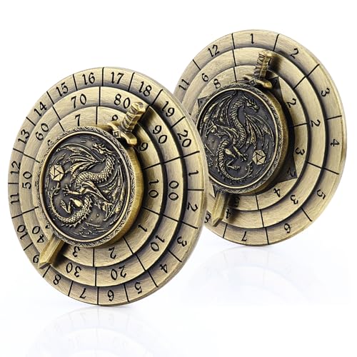 Haxtec Spinner Dice 7-in-1 Metal DND Dice Set Unique Dice Spinner Antique Bronze Rotate Metal D&D Dice for Dungeons and Dragons DND Gifts MTG RPG Role Playing Gaming Dice Haxtec Spinner Dice 7-in-1 Metal DND Dice Set Unique Dice Spinner Antique Bronze Rotate Metal D&D Dice for Dungeons and Dragons DND Gifts MTG RPG Role Playing Gaming Dice von Haxtec