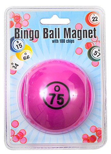 Lila Bingo Ball Magnet mit 100 Magnetchips (Art.-Nr. 53493) von Hayes