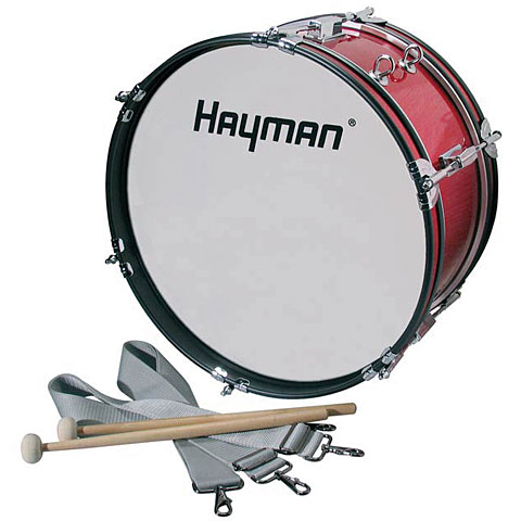 Hayman 16" Red Junior Marching Bass Drum Große Trommel von Hayman