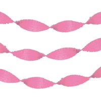 Drehgirlande in Rosa aus Krepppapier für viele Anlässe, 24m lang von Haza Groep B.V.