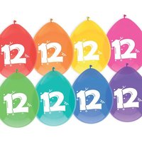 Luftballons, bedruckt mit der Zahl "12" Luftballons, bedruckt mit der Zahl "12" von Haza Groep B.V.