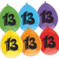 Luftballons, bedruckt mit der Zahl "13" Luftballons, bedruckt mit der Zahl "13" von Haza Groep B.V.