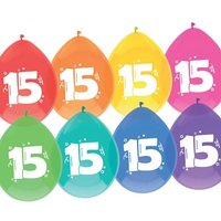 Luftballons, bedruckt mit der Zahl "15" Luftballons, bedruckt mit der Zahl "15" von Haza Groep B.V.