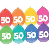 Luftballons, bedruckt mit der Zahl "50" Luftballons, bedruckt mit der Zahl "50" von Haza Groep B.V.