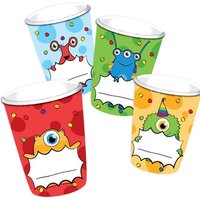 "Monster", Partybecher, 8 Stück, bunt, Pappe "Monster", Partybecher, 8 Stück, bunt, Pappe von Haza Groep B.V.