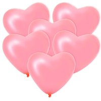 Rosa Herzballons, 6 Stück, 25 cm Rosa Herzballons, 6 Stück, 25 cm von Haza Groep B.V.