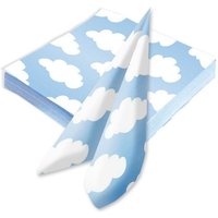 Wölkchen Servietten in Hellblau, 20 Papierservietten zum Träumen Wölkchen Servietten in Hellblau, 20 Papierservietten zum Träumen von Haza Groep B.V.
