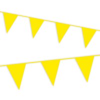gelbe Wimpelkette mit vielen Folie-Wimpeln als Outdoor-Deko, 10m gelbe Wimpelkette mit vielen Folie-Wimpeln als Outdoor-Deko, 10m von Haza Groep B.V.