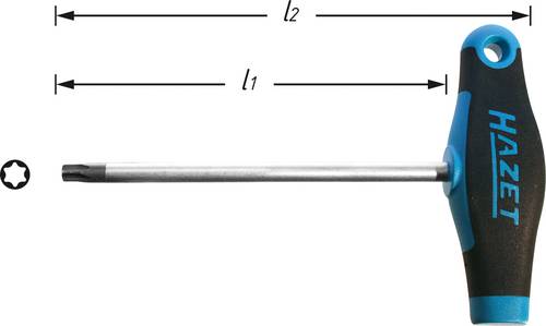 Hazet Werkstatt Torx-Schraubendreher Größe (Schraubendreher) T 7 Klingenlänge: 80mm von Hazet