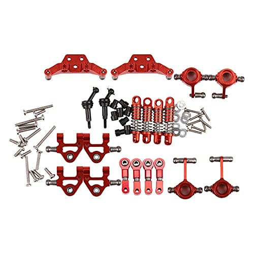 Hbaebdoo Stoßdämpfer für Upgrade-Teile aus Metall für Autoteile 1/28 K969 K979 K989 K999 P929 P939, ferngesteuert, Rot von Hbaebdoo
