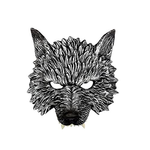 3D -Halbface -Werwolf -Maske für Halloween Cosplay, gruselige Wolfsmaske für Maskerade, Kostümparty -Requisiten und Festival -Horror -Dekoration für Erwachsene 3D -Halbface -Werwolf -Maske für Halloween Cosplay, gruselige Wolfsmaske für Maskerade, Kostümparty -Requisiten und Festival -Horror -Dekoration für Erwachsene von Hbbgdiy