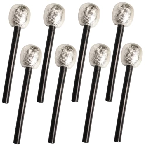 Hbbgdiy Gefälschte Mikrofonkinder Spielen Mikrofon, 8pcs Kunststoff vor, mikrofon 9 Zoll hohles Spielzeugmikrofonparty -Gefälligkeiten, Photo Requisite Style 1 Kinder, tun Sie für Kinder v von Hbbgdiy