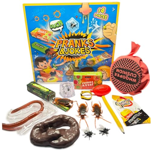 Hbbgdiy 1 Set -Streichspielzeug lustige Spinnenstammbox Erwachsene Kinder realistische kleine Fliegen Witzartikel für Aprilscherzes Partyzubehör von Hbbgdiy