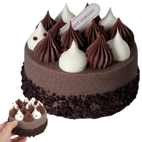 Hbbgdiy 4-Zoll-gefälschte Geburtstagstorte, Styroporkünstlerkuchen mit Creme- und Schokoladenschmuck, dekorativer Kunstkuchen mit geringer Wartung für Fotografie-Requisiten und -displays Hbbgdiy 4-Zoll-gefälschte Geburtstagstorte, Styroporkünstlerkuchen mit Creme- und Schokoladenschmuck, dekorativer Kunstkuchen mit geringer Wartung für Fotografie-Requisiten und -displays von Hbbgdiy