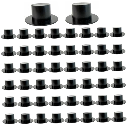 Hbbgdiy 50pcs Mini -Top -Hüte 2 Zoll Plastik winzige Hüte für DIY -Kunsthandwerk, Haarzubehör, Halloween -Ornamente, Weihnachtsdekoration und Partydekorationen Hbbgdiy 50pcs Mini -Top -Hüte 2 Zoll Plastik winzige Hüte für DIY -Kunsthandwerk, Haarzubehör, Halloween -Ornamente, Weihnachtsdekoration und Partydekorationen von Hbbgdiy
